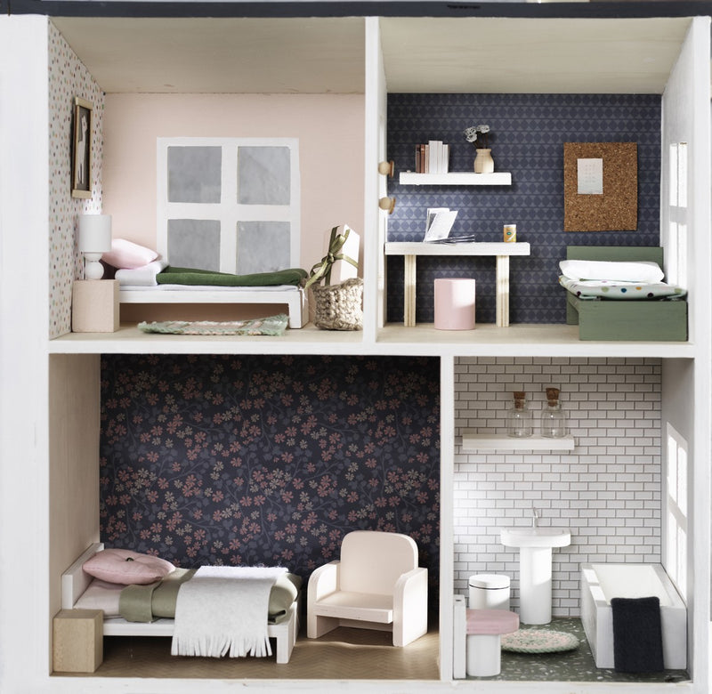 houten poppenhuismeubeltjes - badkamer