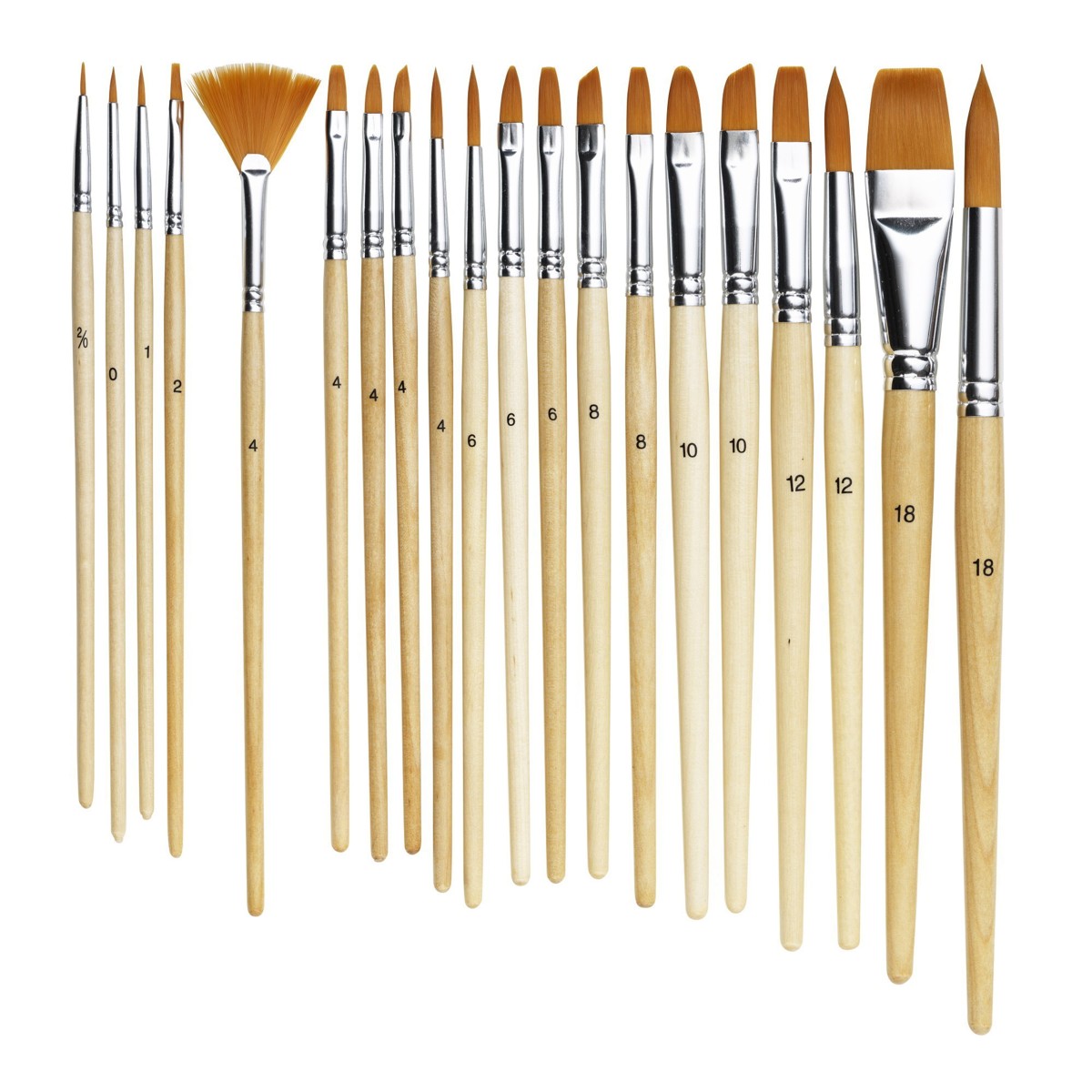 Panduro penselen set - basis - 20 stuks