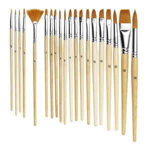 Panduro penselen set - basis - 20 stuks