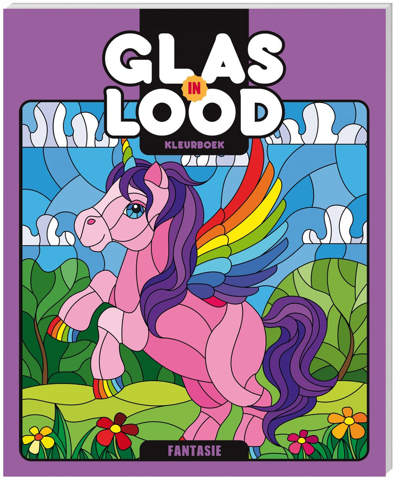 Kleurboek - glas-in-lood - Fantasie