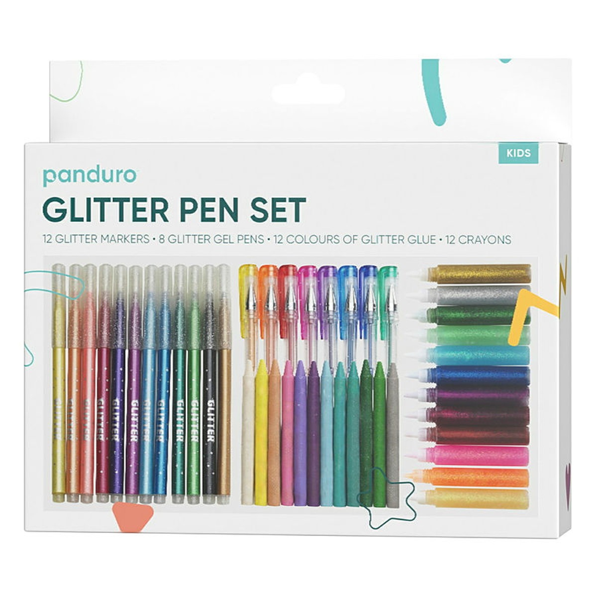 Panduro glitterpen set - 44 stuks