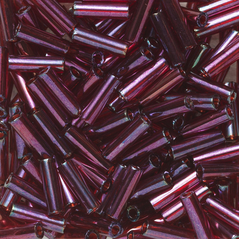 TOHO Bugle kralen - 6 mm - #332 rood olie
