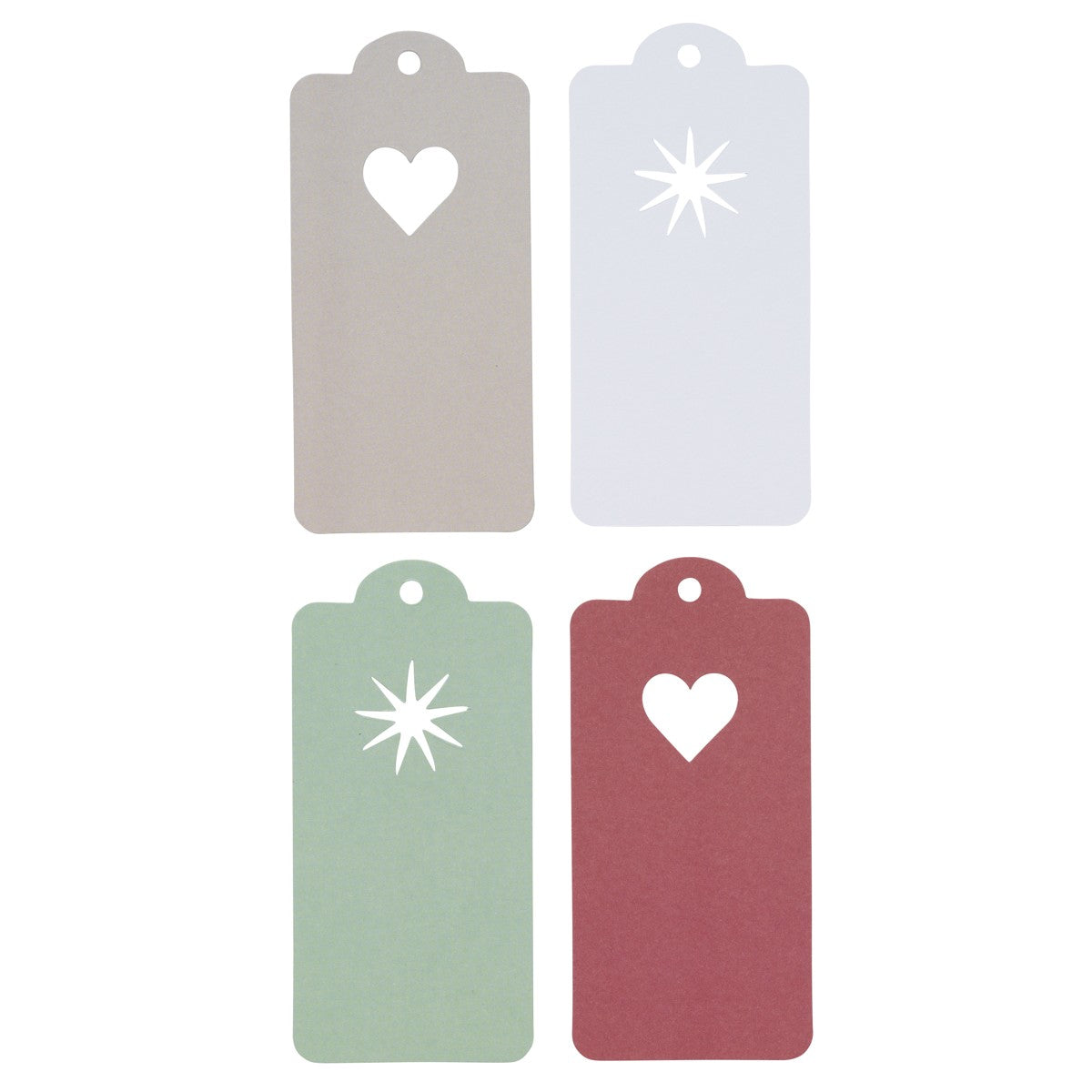 Cadeaulabels - 40 stuks - hart/ster
