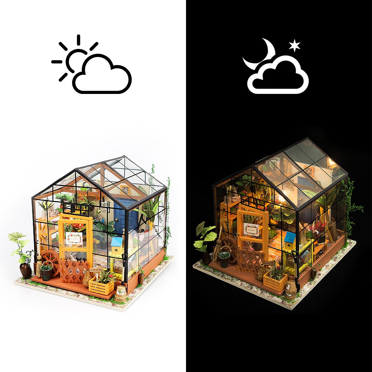 Robotime miniatuur DIY kit - Cathy's Green House