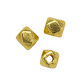 Spacers - 50 stuks - goudkleurige facet