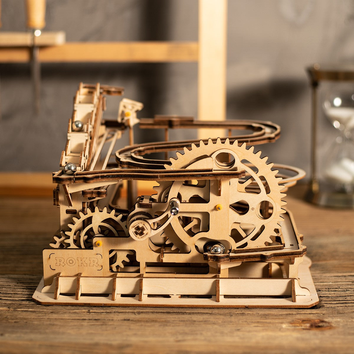 Robotime houten 3D puzzel - Marble Run Parkour