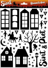 Sinterklaas raamstickers A4