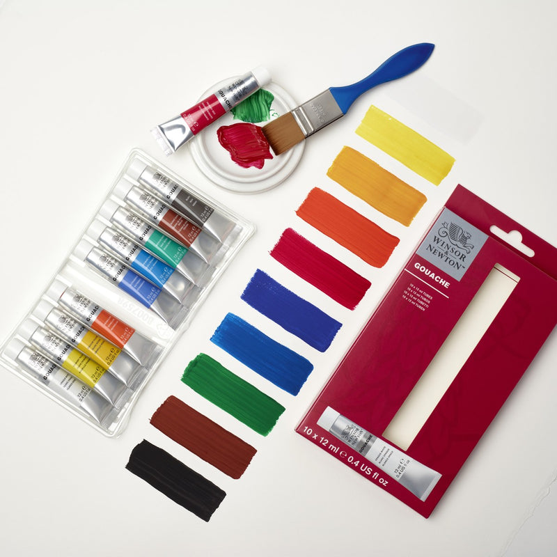 Winsor & Newton - gouache - 10 tubes van 12 ml