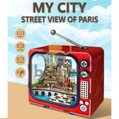 My City Urban Television - houten 3D puzzel - street view of Paris