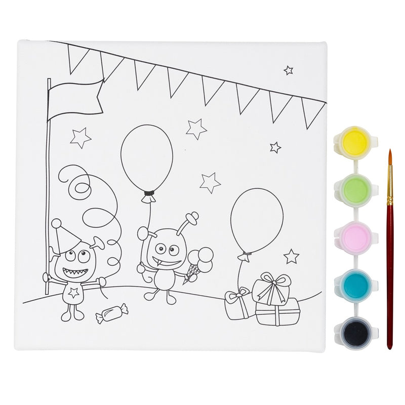 DIY kit canvas met print