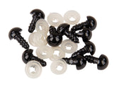 Kunststof veiligheidsogen - 8 mm - zwart