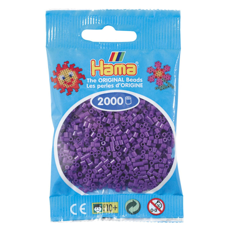 Hama Mini - strijkkralen - 2000 stuks - purple 07