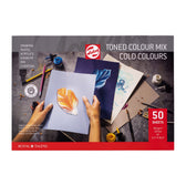 Talens Toned Paper blok - A3 - koele tinten