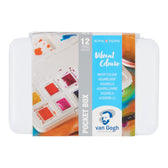 van Gogh aquarelverf pocket box - 12 halve napjes - felle tinten