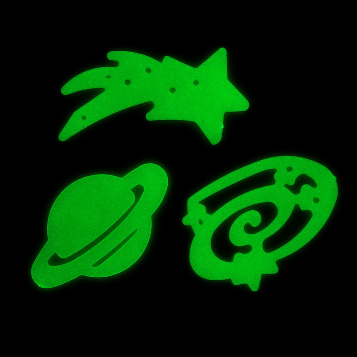 Stickers - glow in the dark - ruimte
