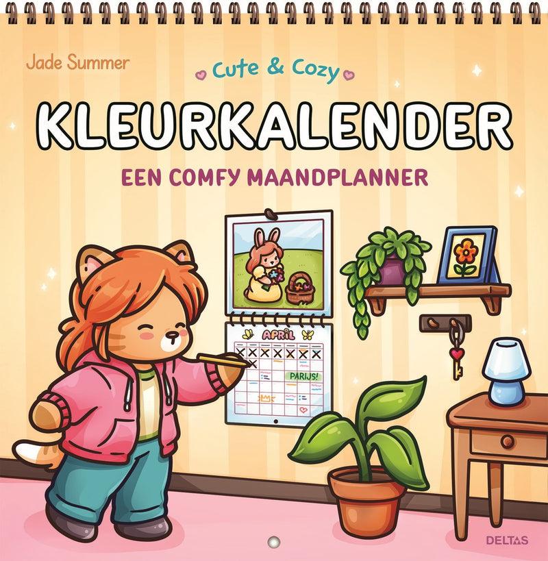 Kleurkalender - Cute & Cozy - een comfy maandplanner
