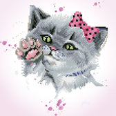 Diamond Dotz - 40x40 cm - Eye Spy Kitty
