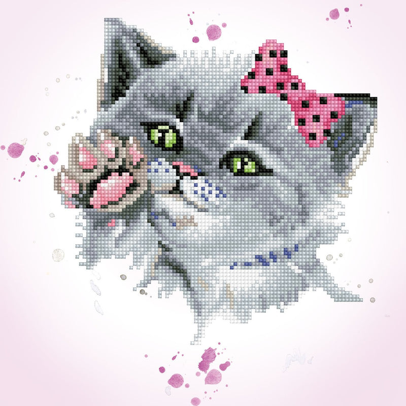 Diamond Dotz - 40x40 cm - Eye Spy Kitty