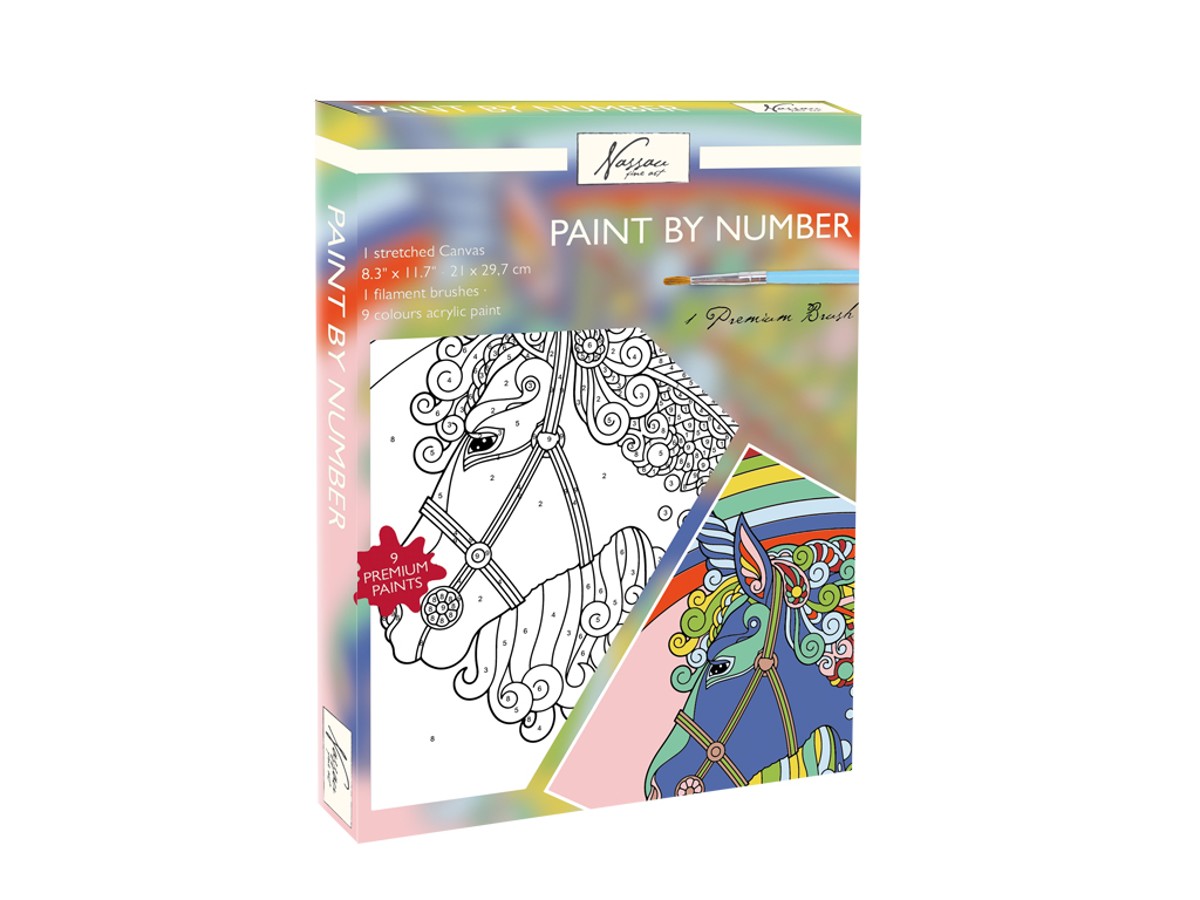 Schilderen op nummer - unicorn