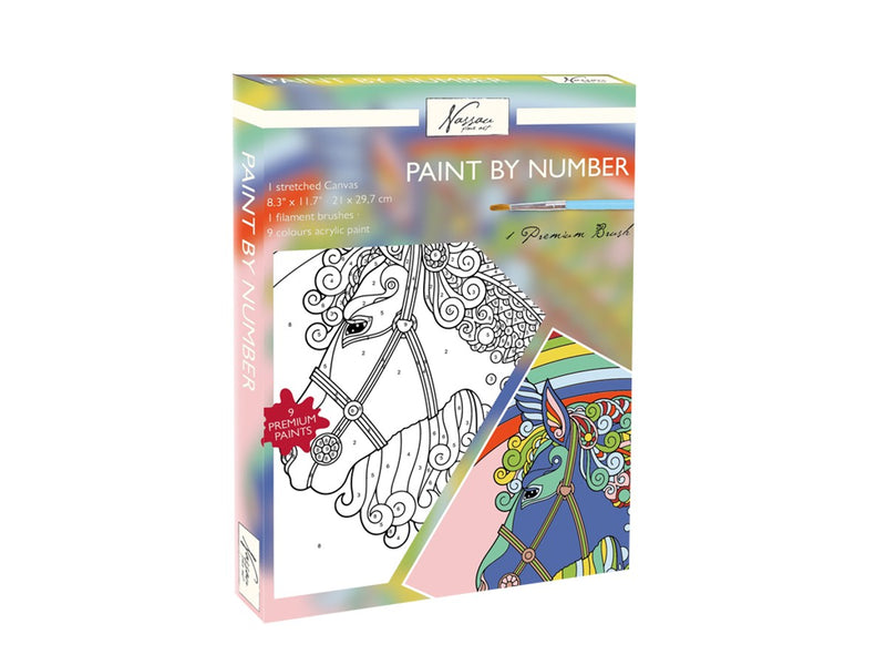 Schilderen op nummer - unicorn