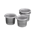 Kaarsenhouders - 23 mm - 10 stuks - zilverkleurig