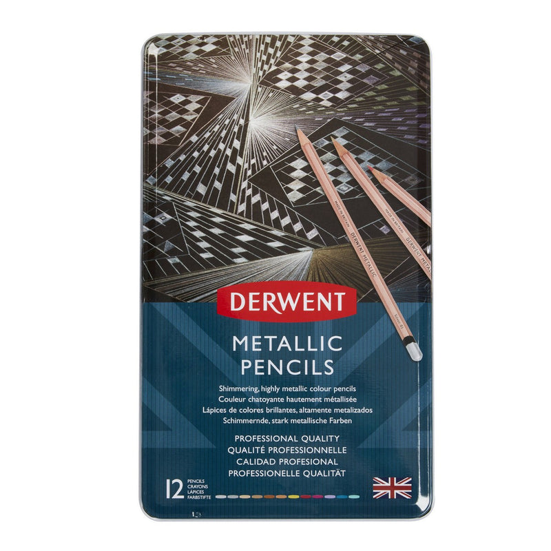 Derwent metallic kleurpotloden - 12 stuks
