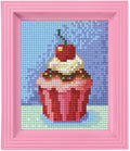 Pixelhobby set met lijst - cupcake