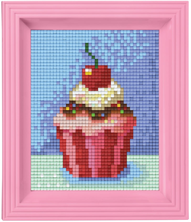 Pixelhobby set met lijst - cupcake