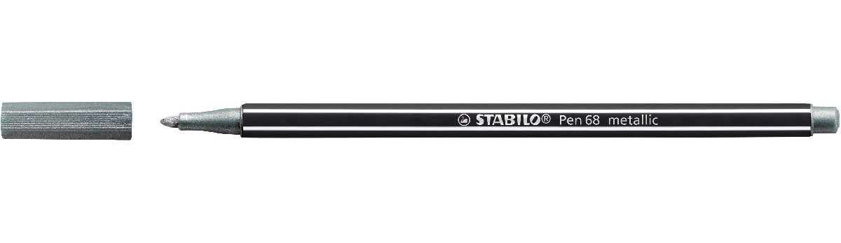 STABILO Pen 68 metallic - zilver 805