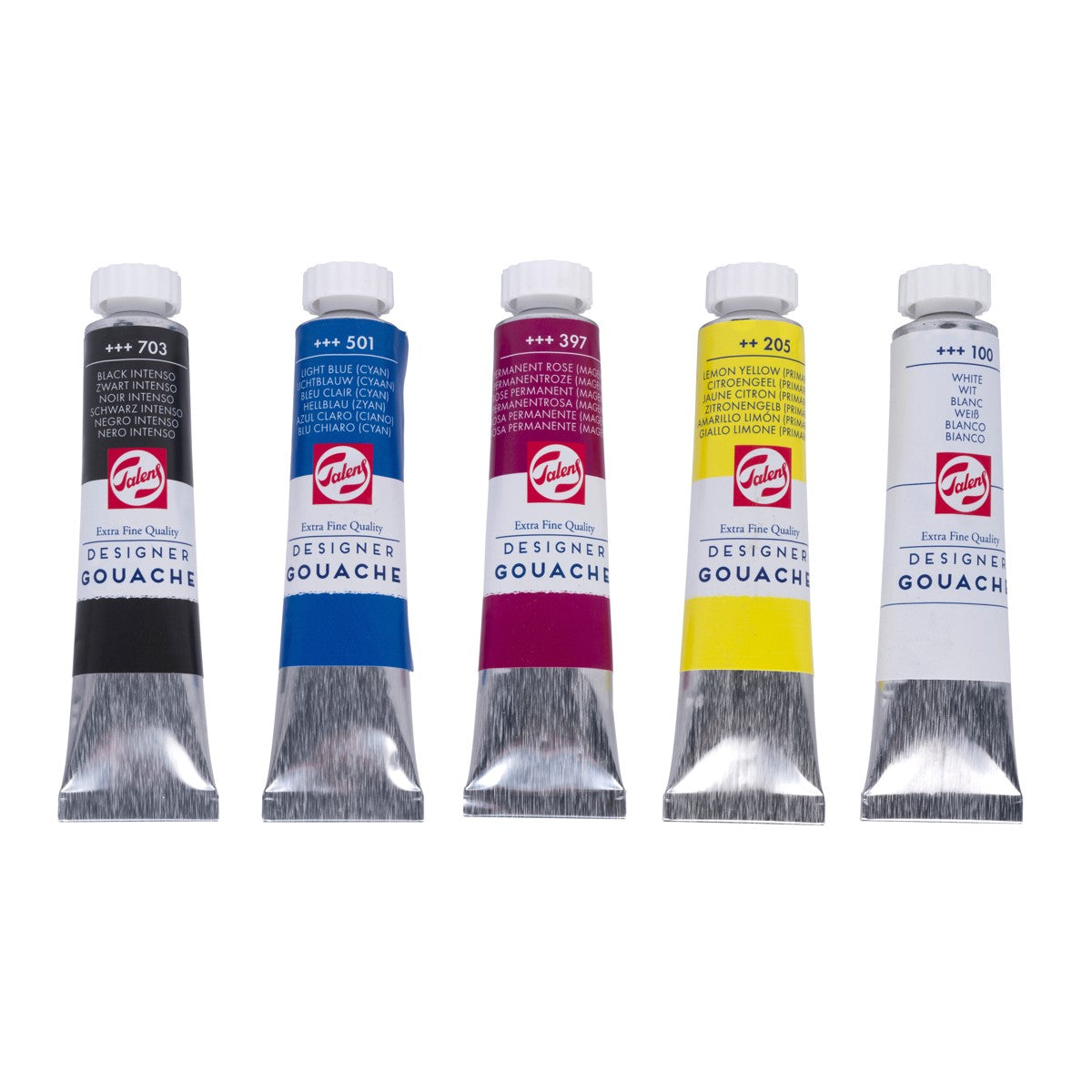 Gouache - extra fijn - 5 tubes (mengset)