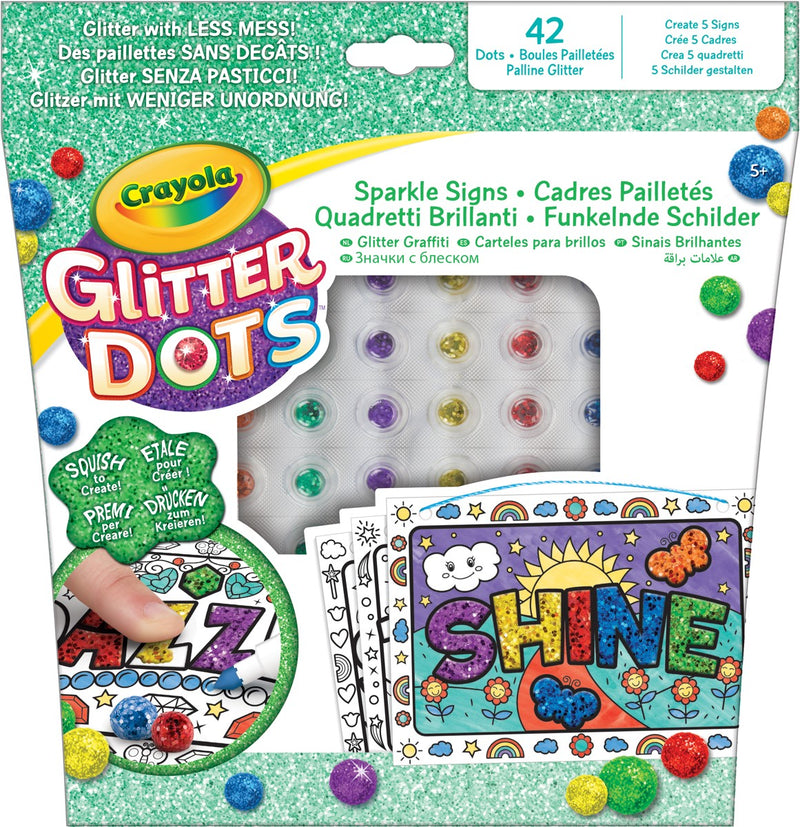 Crayola Glitter Dots - sparkle signs