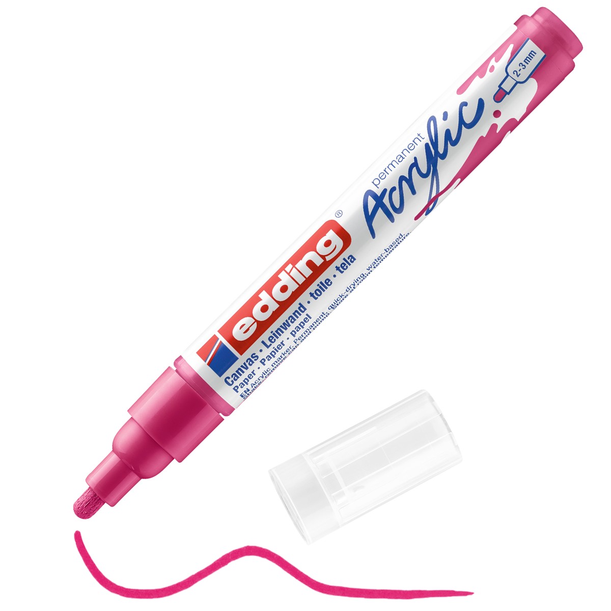 edding 5100 acrylic marker medium - 909 telemagenta