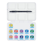 van Gogh aquarelverf pocket box - 12 halve napjes - felle tinten