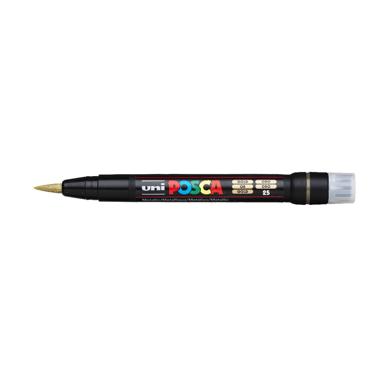 POSCA acrylmarker - brushpunt PCF-350 - 1-10 mm - goud