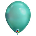 ballonnen metallic 28 cm - groen 3 stuks