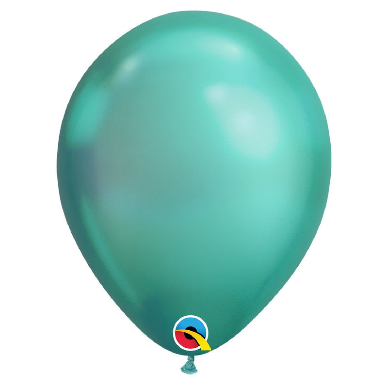 ballonnen metallic 28 cm - groen 3 stuks