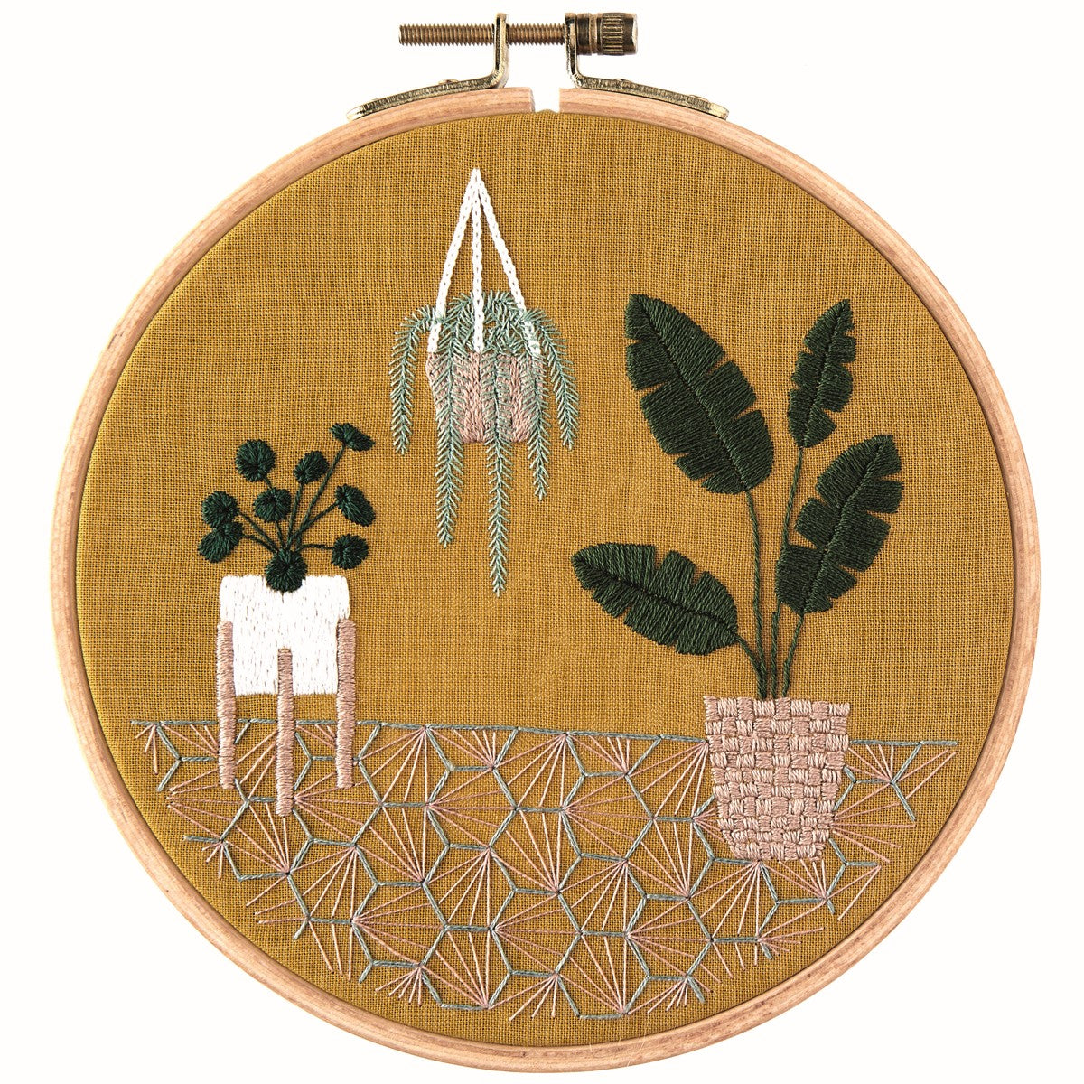 Borduurpakket - 15,5 cm - urban jungle