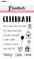 clears stamp tekst EN celebrate - nr.152