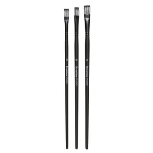 Kreatima Studio set penselen - plat - 3 stuks