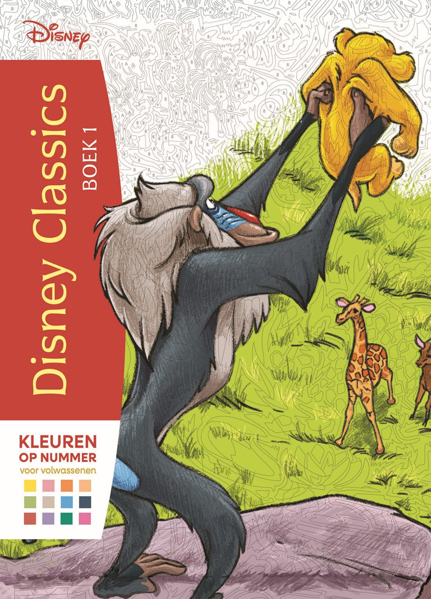 Kleurboek - Kleuren op nummer voor volwassenen - Disney Classics 1