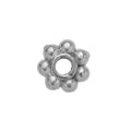 Spacers - 100 stuks - zilverkleurige bloem