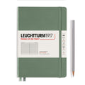 LEUCHTTURM1917 - notebook A5 - lijntjes - olijf