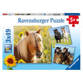 puzzel paarden 3x - 49 stukjes