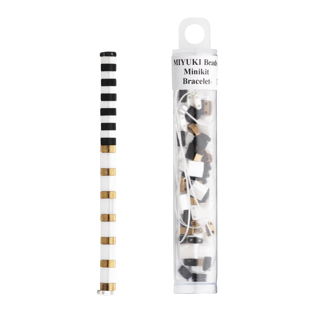 MIYUKI kralen Minikit - wit & goud