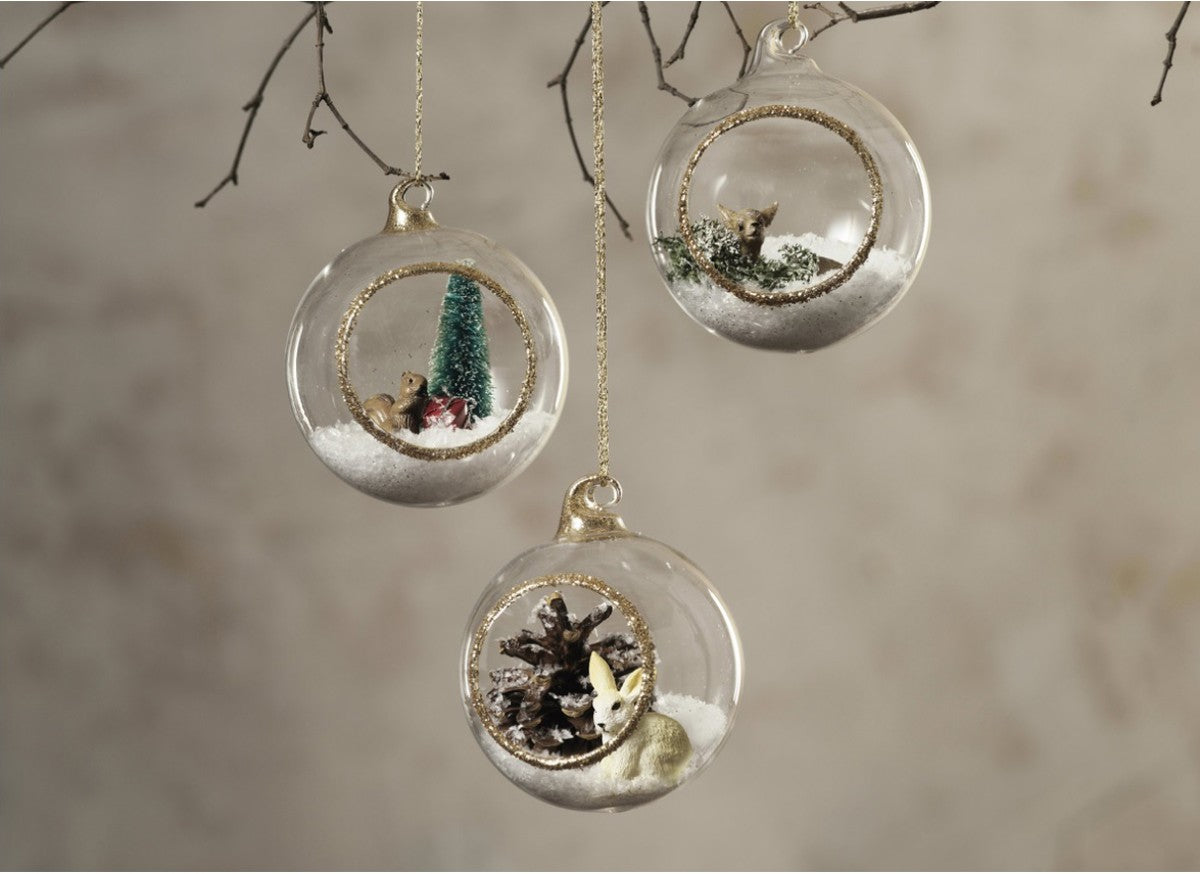 Kerstballen met opening - 4 stuks