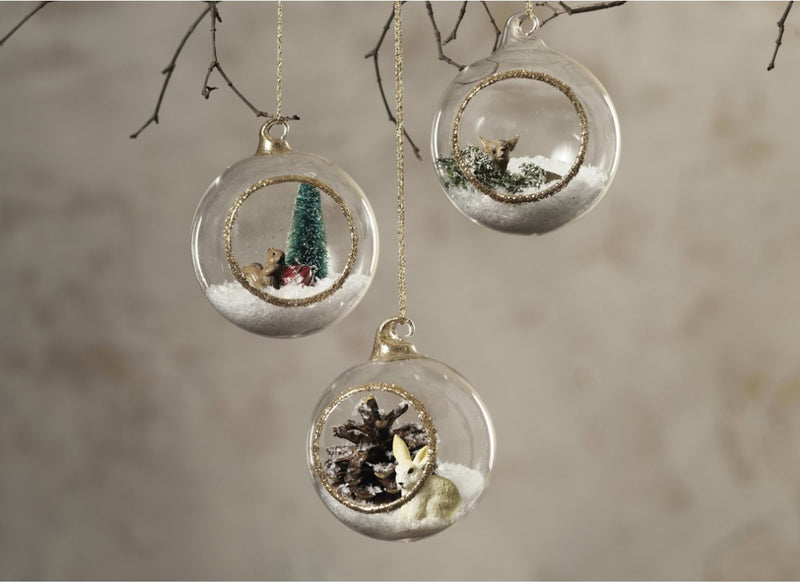 Kerstballen met opening - 4 stuks