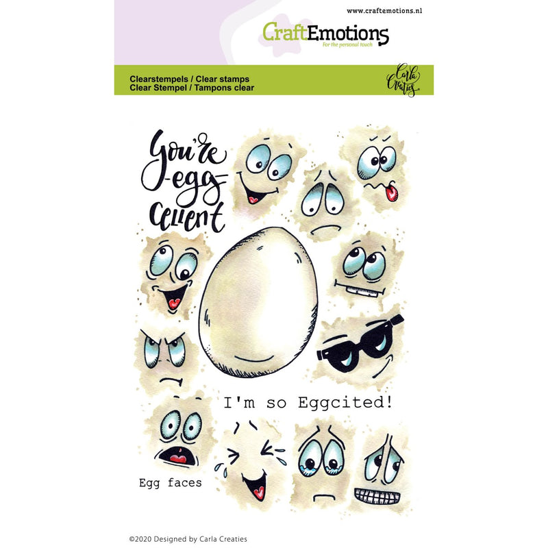 clearstamps - A6 egg faces