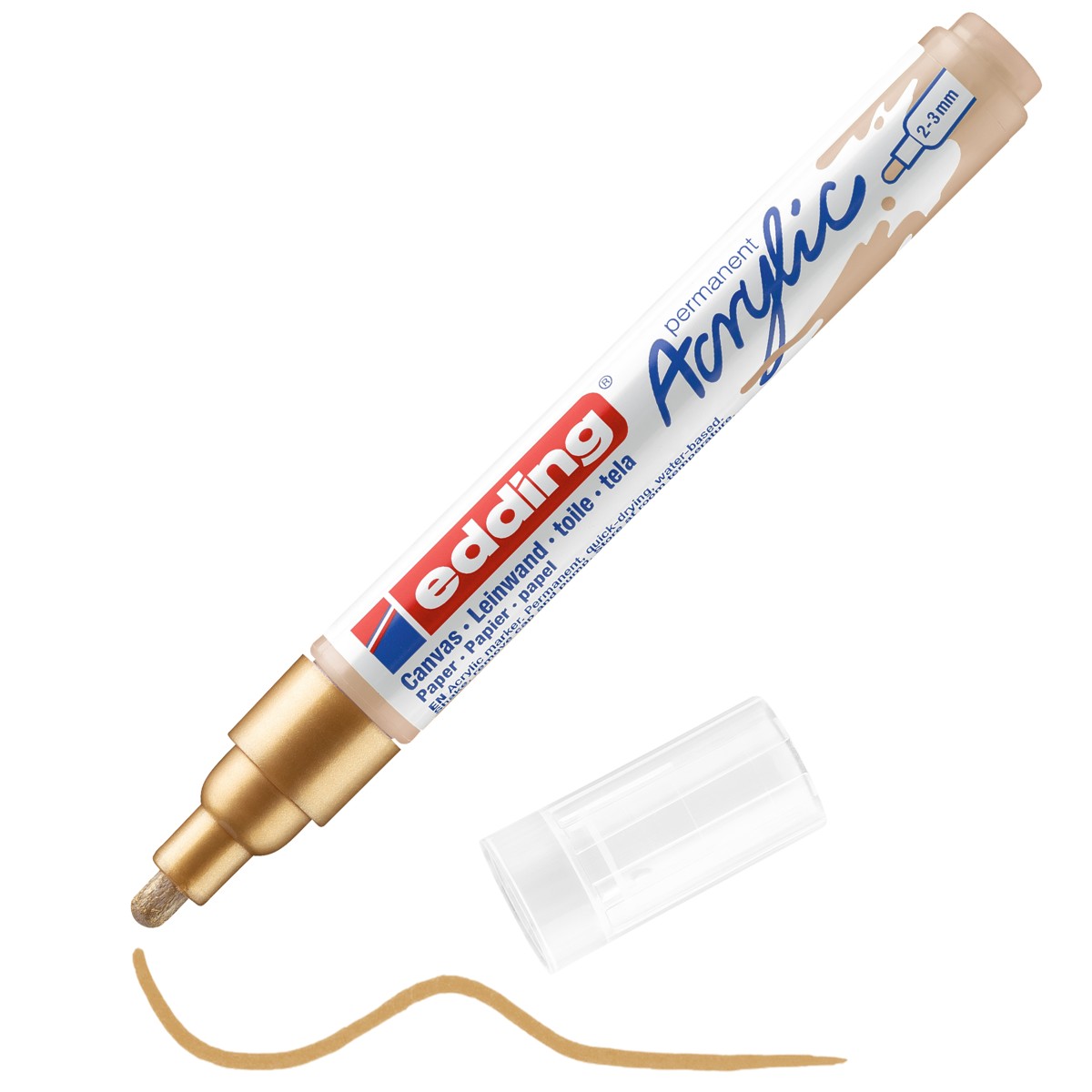 edding 5100 acrylic marker medium - 924 goud