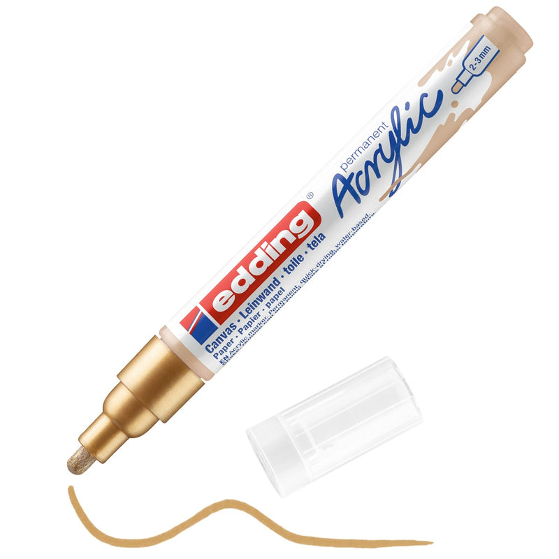 edding 5100 acrylic marker medium - 924 goud