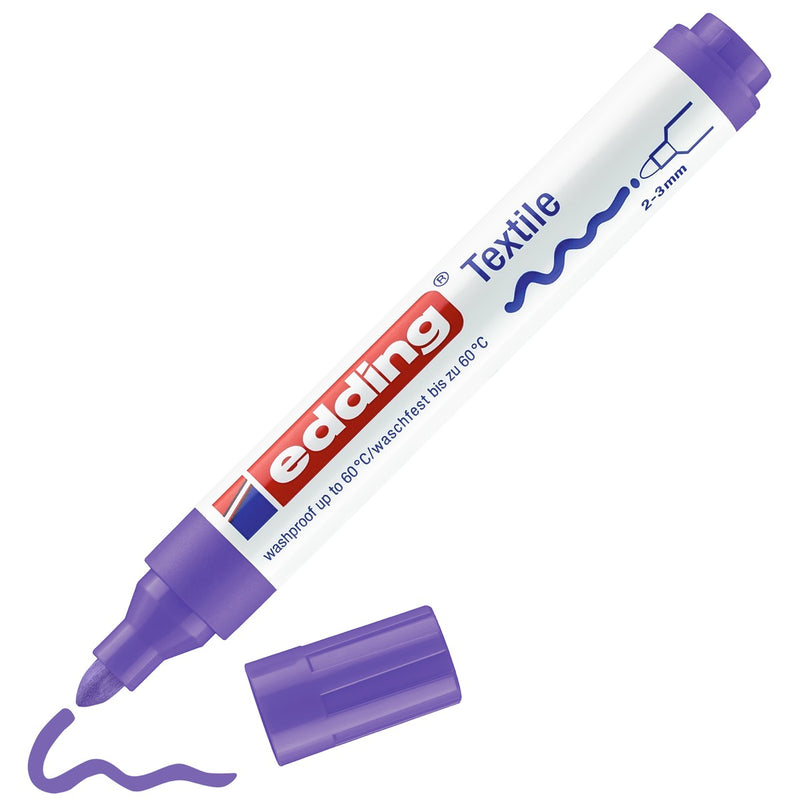 edding 4500 textile pen - 2 tot 3 mm - neon violet